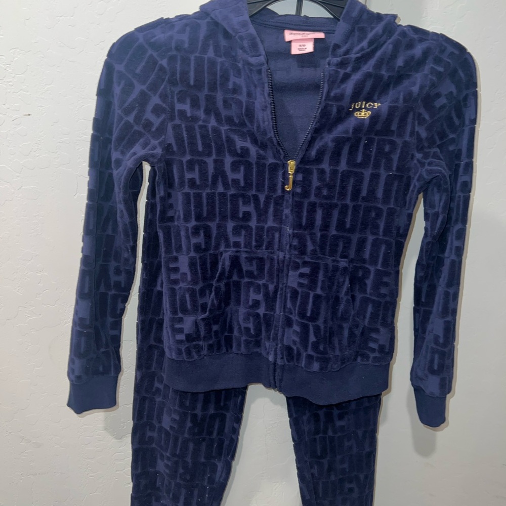 Juicy Couture Royal Blue Velour Hoodie